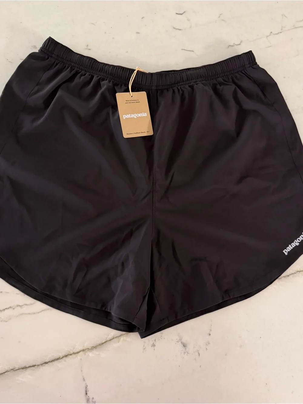 Patagonia Womens Trailfarer Shorts 4.5" Sz L Black 57535 NWT - Picture 1 of 7